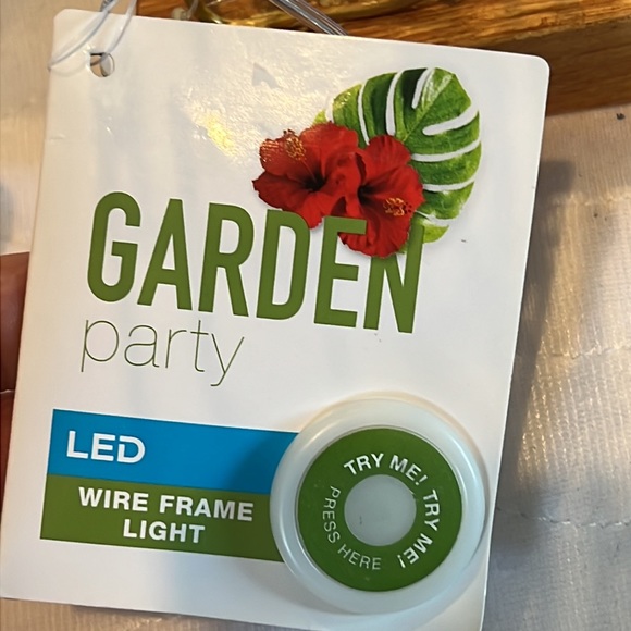 Garden 🪴 Party LED Wire Frame Light With BLOOM NWT - Picture 4 of 12